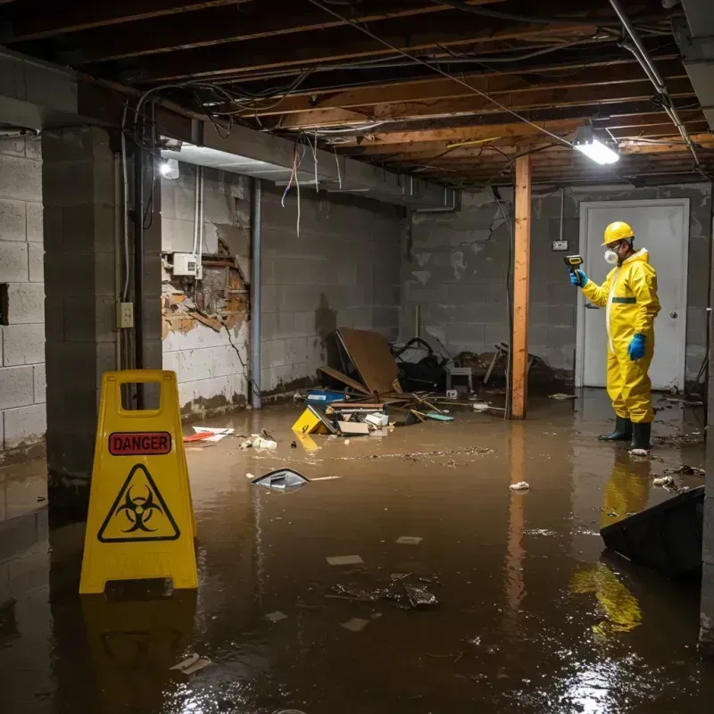 Flooded Basement Electrical Hazard in Foothill Ranch, CA Property